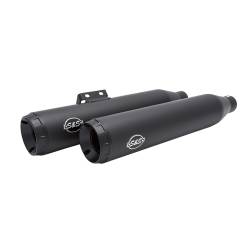 S&S Cycle - S&S Cycle 4" Grand National 50 State Black Slip On Mufflers - Image 3
