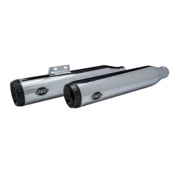 S&S Cycle - S&S Cycle 4" Grand National Chrome Slip On Mufflers - Image 1