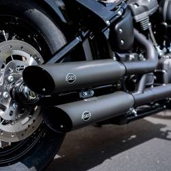 S&S Cycle - S&S Cycle 4" Slash Cut 50 State Slip-On Mufflers - Image 1