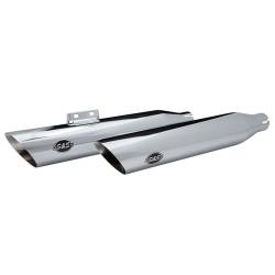 S&S Cycle - S&S Cycle 4" Slash Cut Chrome Slip On Mufflers - Image 1