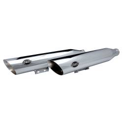 S&S Cycle - S&S Cycle 4" Slash Cut Chrome Slip On Mufflers - Image 3