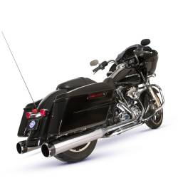 S&S Cycle - S&S Cycle Chrome El Dorado 50 State Exhaust System with Black Thruster End Caps - Image 2