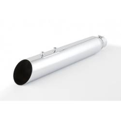 D&D - D&D Boss Boarzilla 2-1 Chrome Slant Cut Perforated Wrapped Baffle Exhaust 09-16 FLH - Image 2