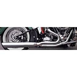 D&D - D&D Fat Cat 2 into 1 Black Perforated Wrapped Baffle 84-17 Softail Heritage - Image 4