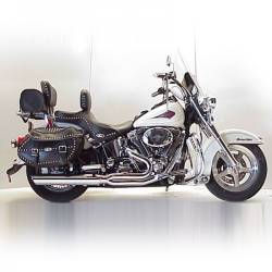 D&D - D&D Fat Cat 2-1 Chrome Perforated Wrapped Baffle Exhaust System - Image 1