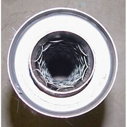 D&D - D&D Fat Cat 2 into 1 Chrome Perforated Wrapped Baffle 84-17 Softail Heritage - Image 5