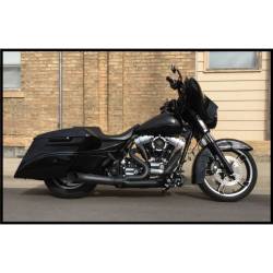 D&D - D&D Stubby Cat Black Exhaust System 09-16 FLH - Image 1