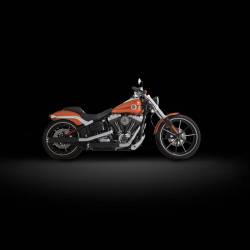 Rinehart - Rinehart 3" Slip-On Exhaust for Harley Softail Chrome with Black Straight End Caps - Image 11