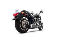 Rinehart - Rinehart - Softail 2-into-2 System Flush Black with Black End Caps - Image 2
