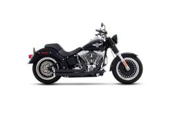 Rinehart - Rinehart - Softail 2-into-2 System Flush Black with Black End Caps - Image 3