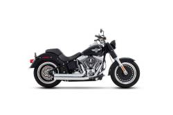 Rinehart - Rinehart - Softail 2-into-2 System Flush Black with Black End Caps - Image 5
