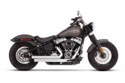 Rinehart - Rinehart - Softail 2-into-2 System Flush Black with Black End Caps - Image 6