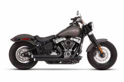 Rinehart - Rinehart - Softail 2-into-2 System Flush Black with Black End Caps - Image 7