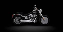 Rinehart - Rinehart - Softail 2-into-2 System Flush Black with Black End Caps - Image 9
