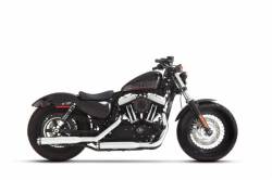 Rinehart - Rinehart 3" Slip-On Exhaust for Harley Sportster Chrome with Chrome Straight End Caps - Image 17
