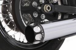 Rinehart - Rinehart 3" Slip-On Exhaust for Harley Sportster Chrome with Chrome Straight End Caps - Image 19