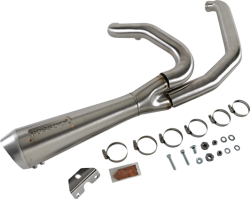 Bassani Xhaust - Bassani Xhaust Road Rage 2 Into 1 Short Megaphone Exhaust - Stainless - M8 Touring - Image 2
