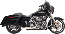 Bassani Xhaust - Bassani Ripper 2-into-1 Short Megaphone System M8 FLH Chrome - Image 1