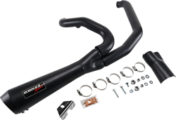 Bassani Xhaust - Bassani Xhaust Road Rage 2 Into 1 Short Exhaust - Black - Twin Cam Touring - Image 2