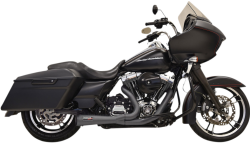 Bassani Xhaust - Bassani Ripper 2-into-1 Short Megaphone System Twin Cam FLH Black - Image 2