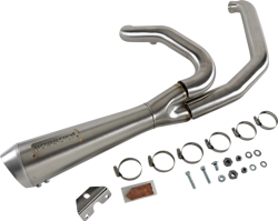 Bassani Xhaust - Bassani Ripper 2-into-1 Short Megaphone System Twin Cam FLH Stainless - Image 1