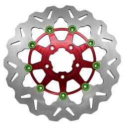 Galfer - Galfer Brake Rotor - Front 11.8" Standard Floating Wave - Red Carrier - Image 4