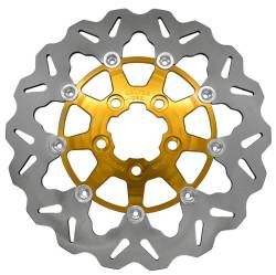 Galfer - Galfer Brake Rotor - Rear 11.8" Standard Floating Wave - Gold Carrier - Image 8