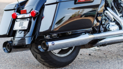S&S Cycle - S&S Cycle 4.5" GNX Chrome Slip On Mufflers Harley Touring Twin Cam - Image 2