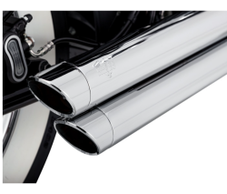 Vance & Hines - Vance & Hines Big Shots Staggered 2 Into 2 Exhaust - Chrome - M8 Softail - Image 2
