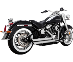 Vance & Hines - Vance & Hines Big Shots Staggered 2 Into 2 Exhaust - Chrome - M8 Softail - Image 3