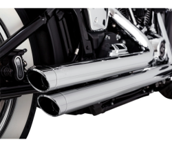 Vance & Hines - Vance & Hines Big Shots Staggered 2 Into 2 Exhaust - Chrome - M8 Softail - Image 4