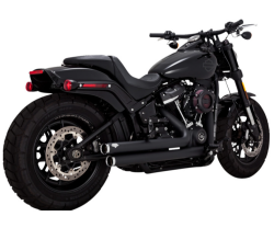 Vance & Hines - Vance & Hines Big Shots Staggered 2 Into 2 Exhaust - Black - M8 Softail - Image 2