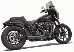 Bassani Xhaust - Bassani Xhaust Ripper 2 Into 1 Short Exhaust - Black - M8 Softail - Image 2