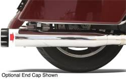 Bassani Xhaust - Bassani Xhaust 4 Inch Quick Change Slip-On Mufflers - Chrome/Black - Twin Cam Touring - Image 3