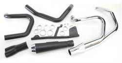 Bassani Xhaust - Bassani Xhaust Road Rage 2 Into 1 Short Exhaust - Black - 2004-2013 Sportster - Image 2