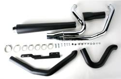Bassani Xhaust - Bassani Xhaust Road Rage 2 Into 1 Long Exhaust - Black - Twin Cam Softail - Image 3