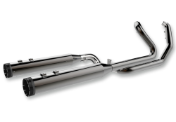 Khrome Werks - Khrome Werks 2 Into 2 Dominator Stepped Duals - Eclipse with Tracer Tips - M8 Touring - Image 1