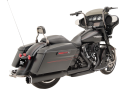 Khrome Werks - Khrome Werks 2 Into 2 Dominator Stepped Duals - Black with Tracer Tips - Twin Cam Touring - Image 2