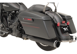 Khrome Werks - Khrome Werks 2 Into 2 Dominator Stepped Duals - Black with Tracer Tips - Twin Cam Touring - Image 3