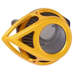 Arlen Ness - Arlen Ness Clear Tear Air Cleaner - Gold - Milwaukee-8 - Image 1