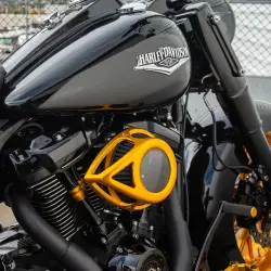 Arlen Ness - Arlen Ness Clear Tear Air Cleaner - Gold - Milwaukee-8 - Image 5