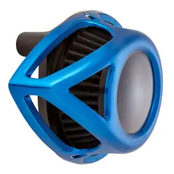Arlen Ness - Arlen Ness Clear Tear Air Cleaner - Blue - Twin Cam FBW - Image 2