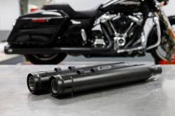 Firebrand - SPECIAL PURCHASE Firebrand Loose Cannon Slip-On Muffler - Black - Twin Cam - Image 4