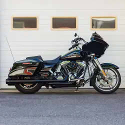 Firebrand - SPECIAL PURCHASE Firebrand Loose Cannon Slip-On Muffler - Black - Twin Cam - Image 5