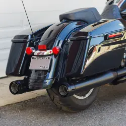 Firebrand - SPECIAL PURCHASE Firebrand Loose Cannon Slip-On Muffler - Black - Twin Cam - Image 1