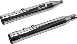 Firebrand - SPECIAL PURCHASE Firebrand Grand Prix Slip-On Muffler - Chrome - Twin Cam - Image 2