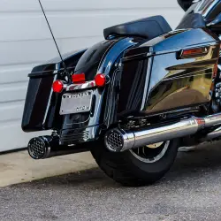 Firebrand - SPECIAL PURCHASE Firebrand Grand Prix Slip-On Muffler - Chrome - Twin Cam - Image 6