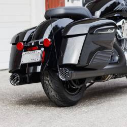 Firebrand - SPECIAL PURCHASE Firebrand Grand Prix Slip-On Muffler - Black - Indian Chieftain Challenger - Image 1