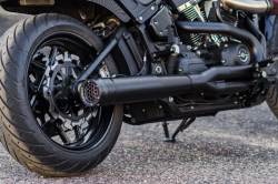 Firebrand - SPECIAL PURCHASE Firebrand Grand Prix 2 Into 1 Race Only Exhaust - Brushed Stainless Steel - M8 Softail - Image 1