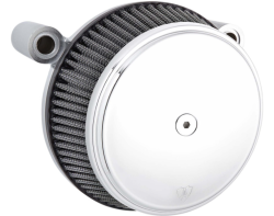 Arlen Ness - Arlen Ness Big Sucker Stage 1 Air Cleaner - Smooth - Chrome - Twin Cam (Exc. FBW) - Image 1